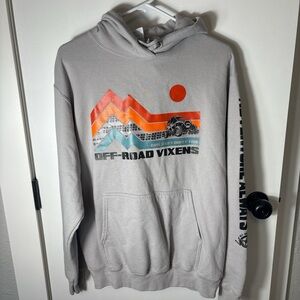 Unisex Off Road Vixen Gray Hoodie